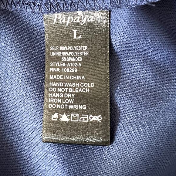 Papaya Womens Floral Hi Low Spaghetti‎ Strap Maxi Dress Size Large Cottage Fairy - Picture 6 of 7